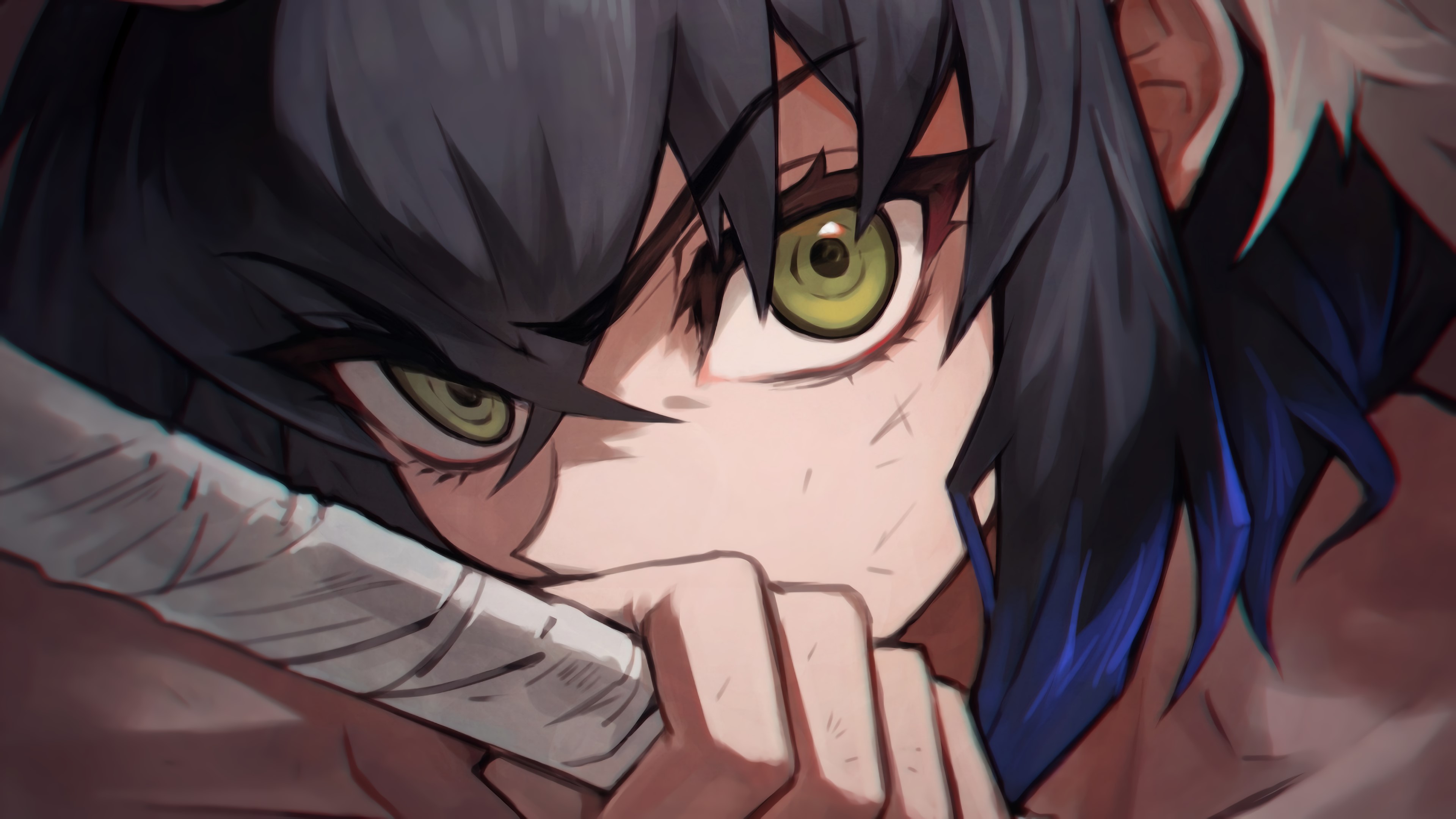 Inosuke Hashibira Kimetsu No Yaiba 4k HD Wallpaper