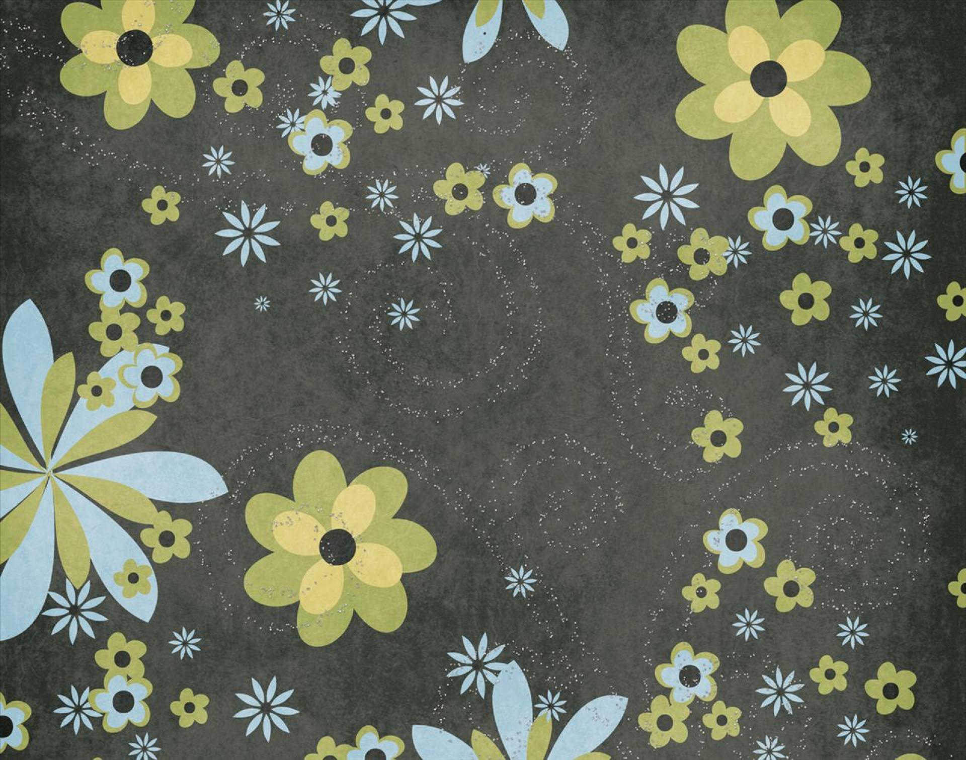 Mod Flowers Background Themes