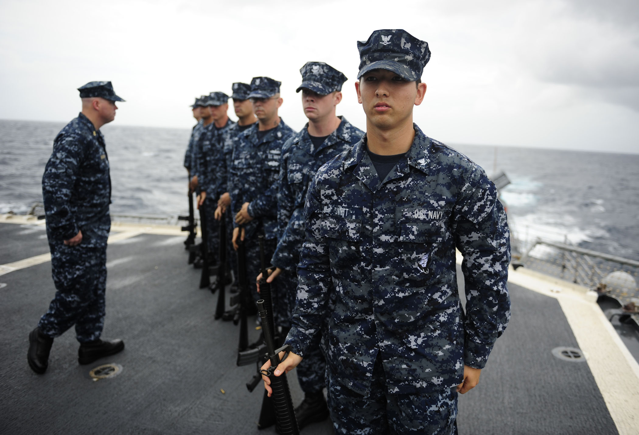 FileUS Navy 110911 N ZZ999 689 Sailors stand in formation during