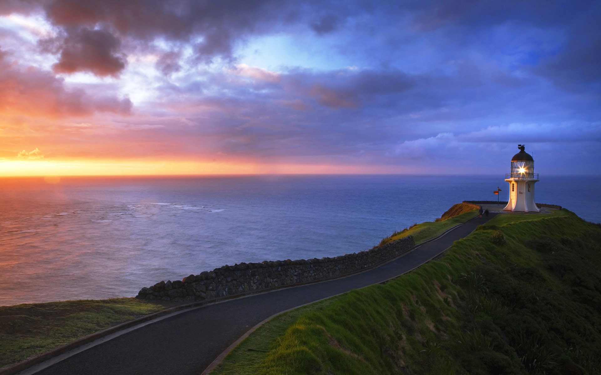Scenery Wallpaper Includes Cape Reinga Lighthouse Leading You