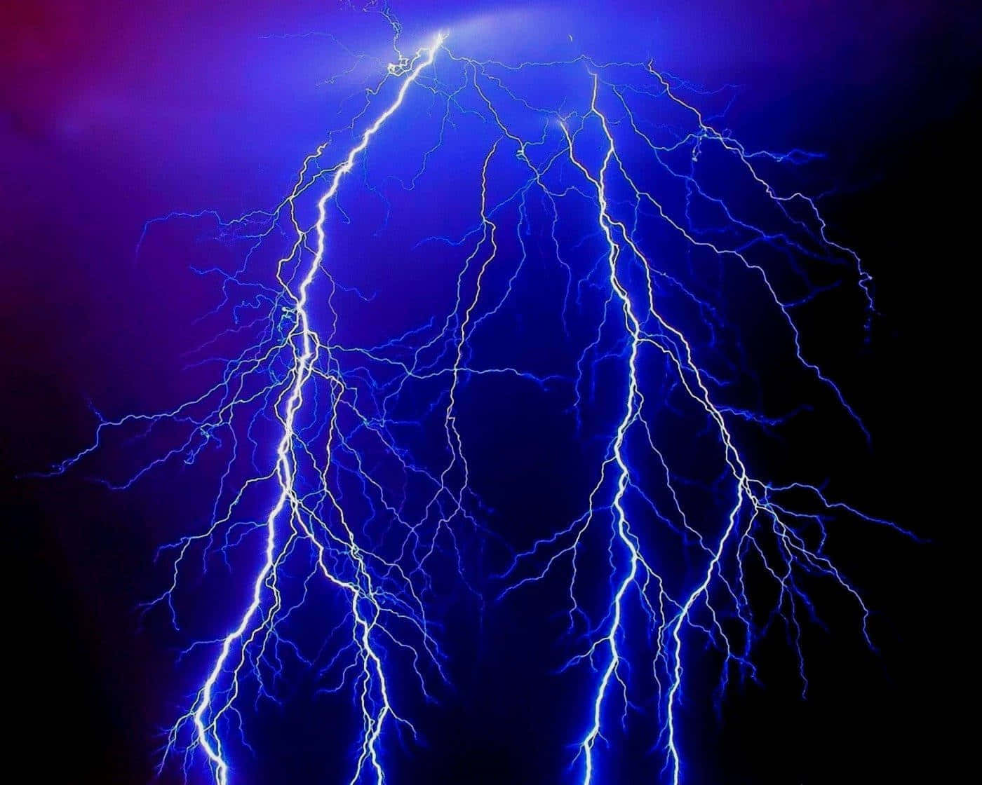 Purple Lightning Wallpaper