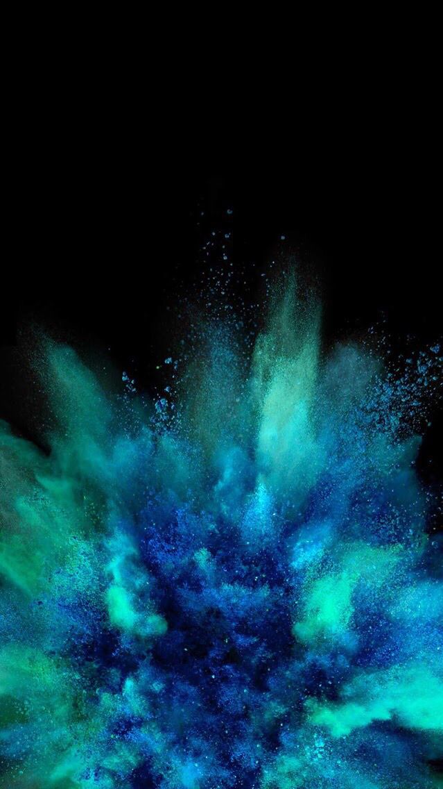 Color Blast Wallpaper iPhone Blue