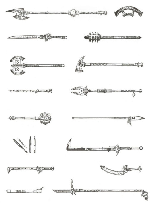 Medieval weapons by terrafox666 on