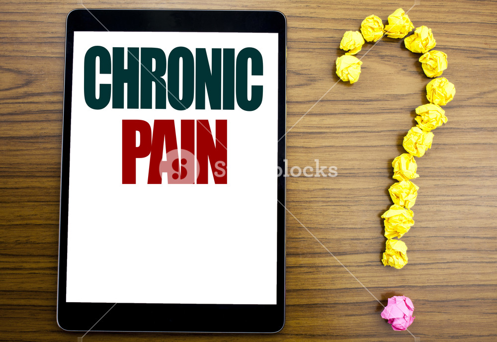 Word Writing Chronic Pain Business Concept For Feeling Bad Ill