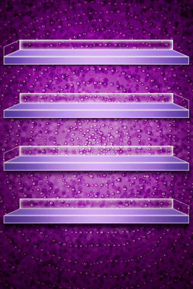 Purple Shelf Cool Wallpaper For Phones Shelves