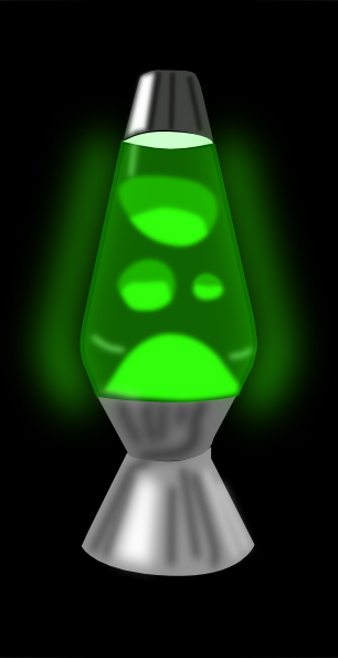 Lava Lamp Glowing Green Clip Art At Clker Vector Online