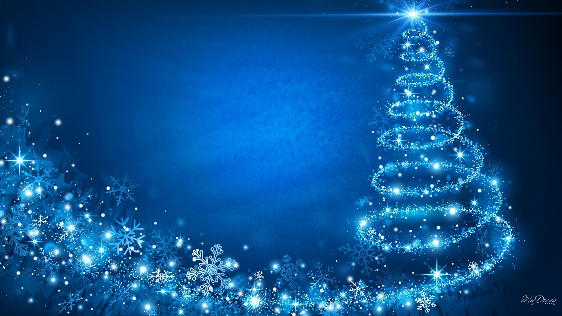 Blue Christmas Wallpaper