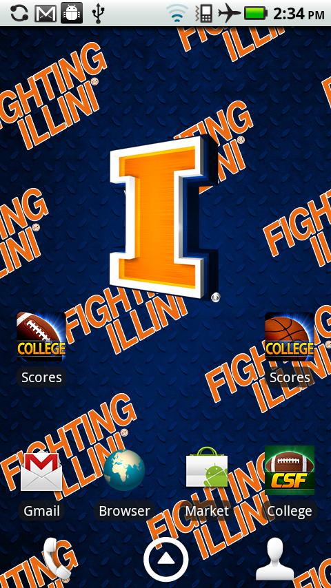 Licensed University Of Illinois Fighting Illini Live Wallpaper
