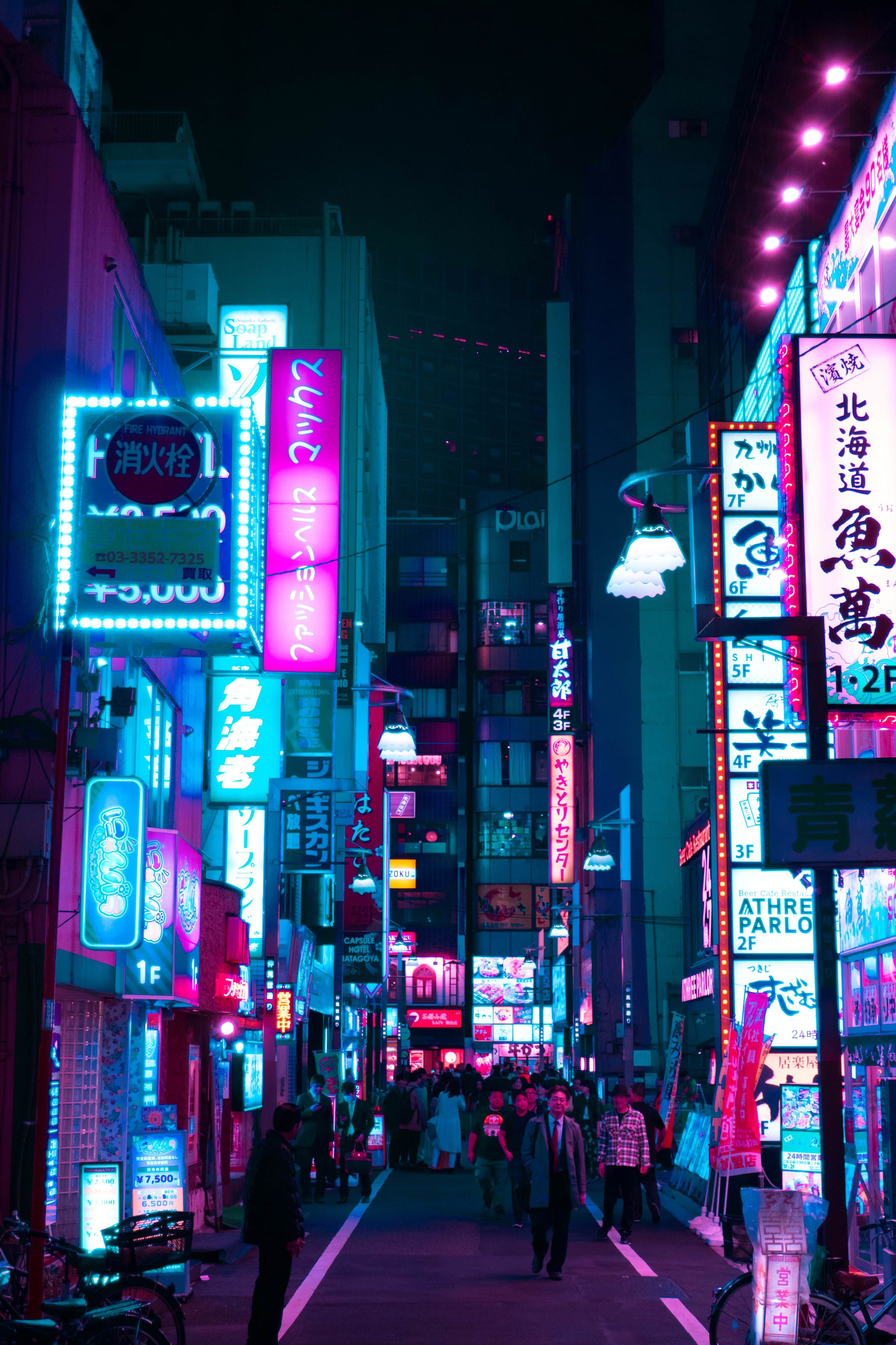 Neon Tokyo Wallpapers WallpaperSafari