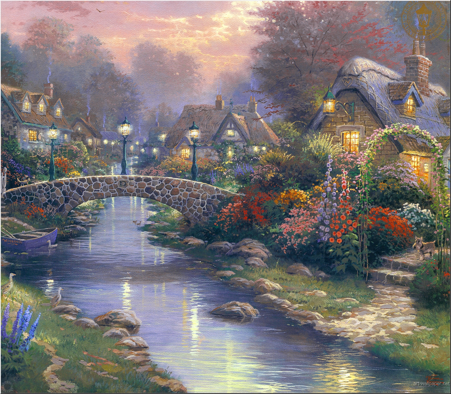 Thomas Kinkade Free Desktop Wallpaper WallpaperSafari