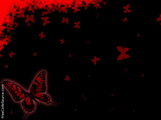 Red Butterfly Formspring Background Layouts