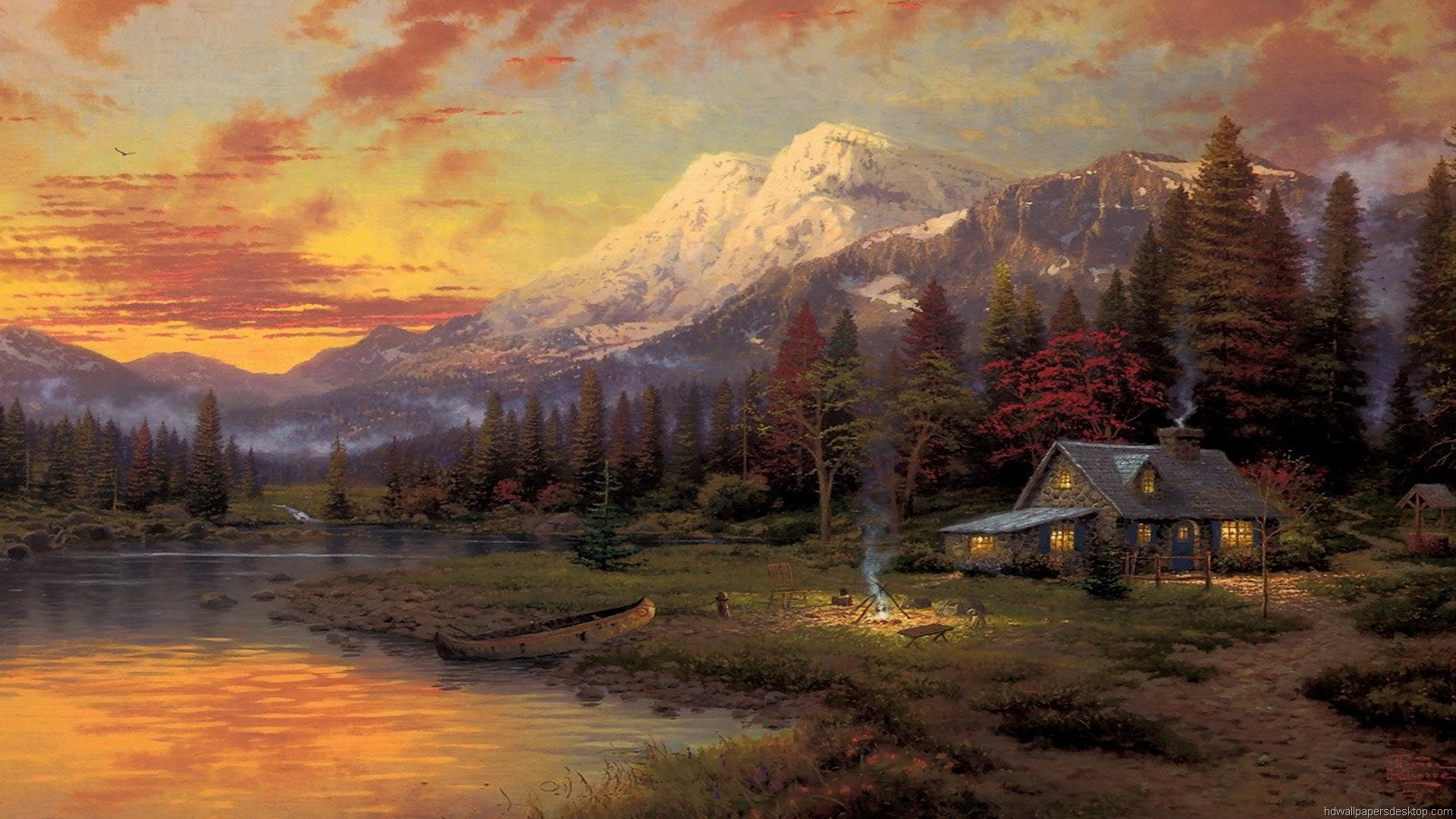 Thomas Kinkade Wallpaper - WallpaperSafari