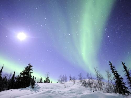 Lights Northwest Territories Canada Widescreen Wallpaper