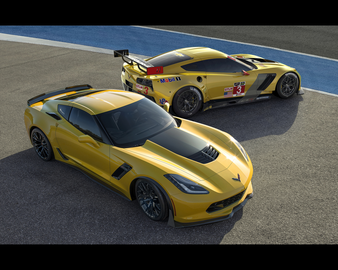 Wallpaper Of The Chevrolet Corvette Stingray Zo6 And C7r Click