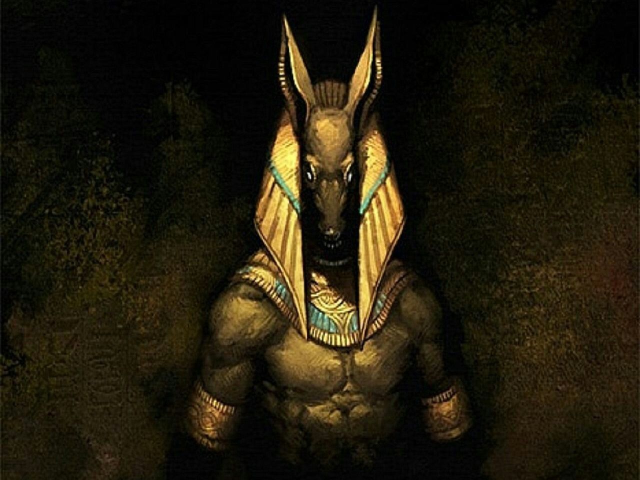 Sorina On Anubis Background Image Humanoid Sketch