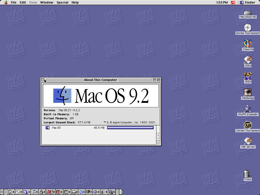 Tải miễn phí hình nền Mac OS 9: Hãy tải miễn phí bộ sưu tập hình nền Mac OS 9 để tạo nên không gian làm việc của bạn thật đẹp và đẳng cấp hơn. Với những hình nền độc đáo và phong cách thể hiện rõ nhất của hệ điều hành này, bạn chắc chắn sẽ không phải bỏ lỡ bất kỳ bức ảnh nào.