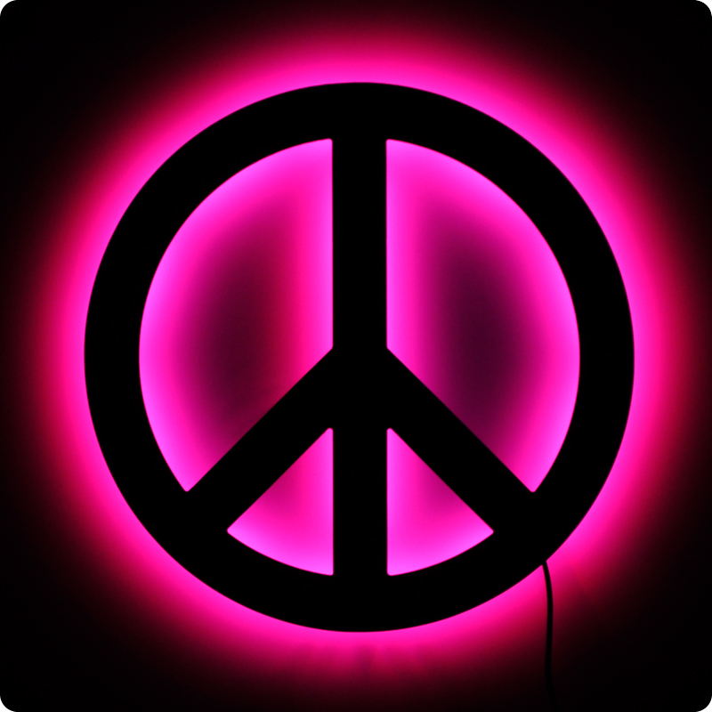 Go Back Gallery For Pink Peace Sign