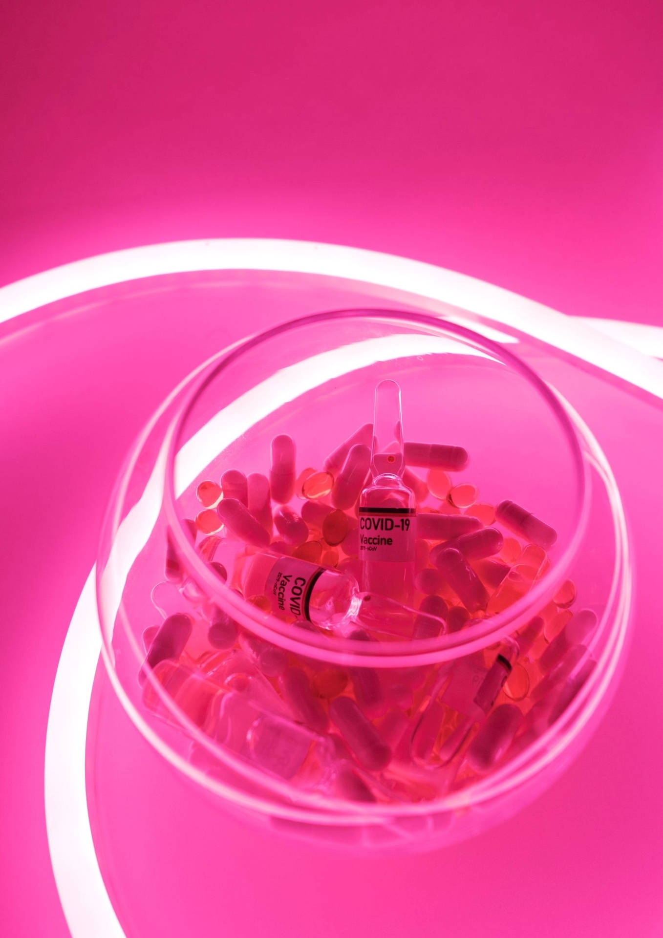 Neon Pink Aesthetic Wallpaper