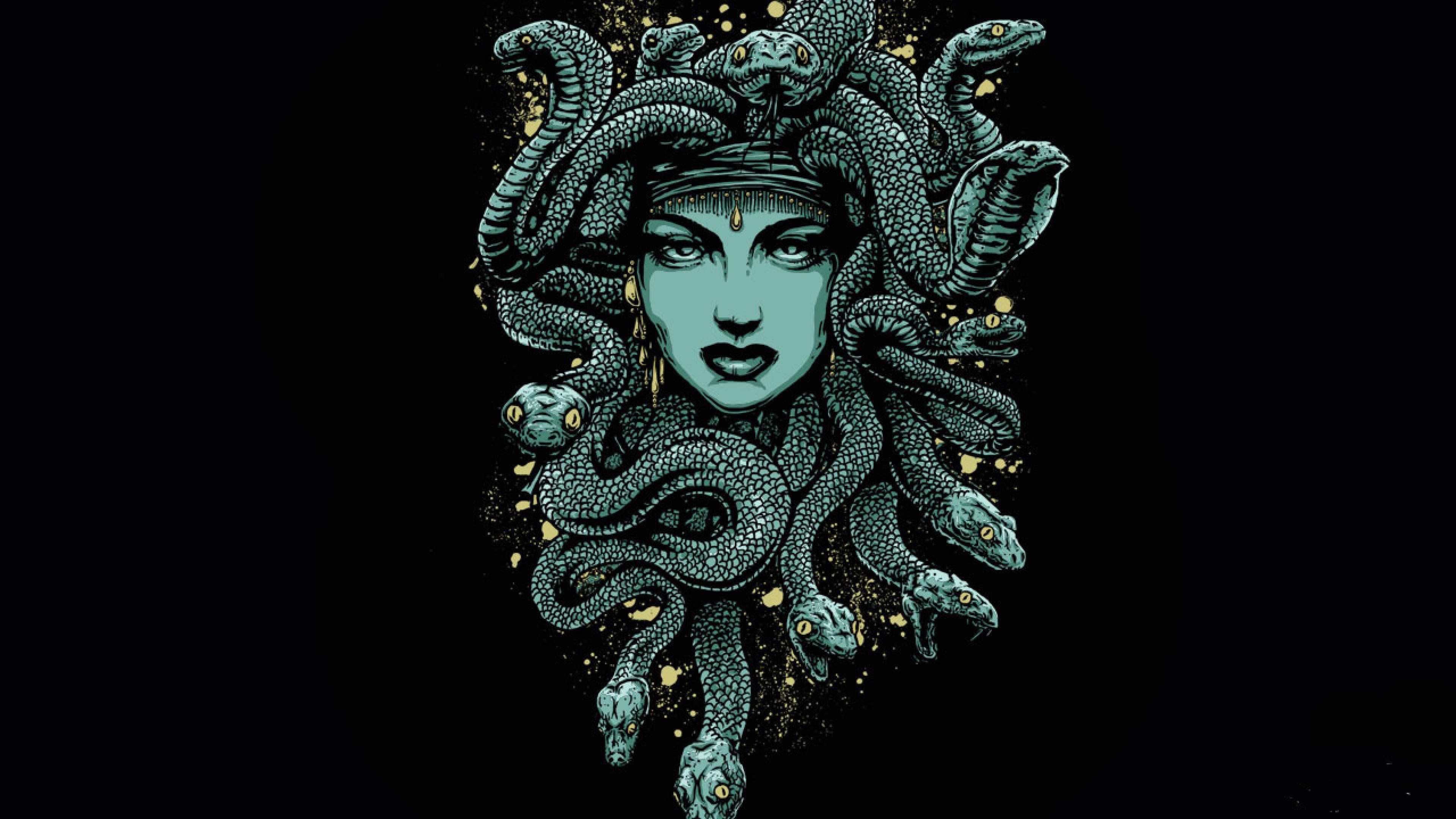 Medusa Monster Creature Artwork The best wallpaper backgrounds 3840x2160