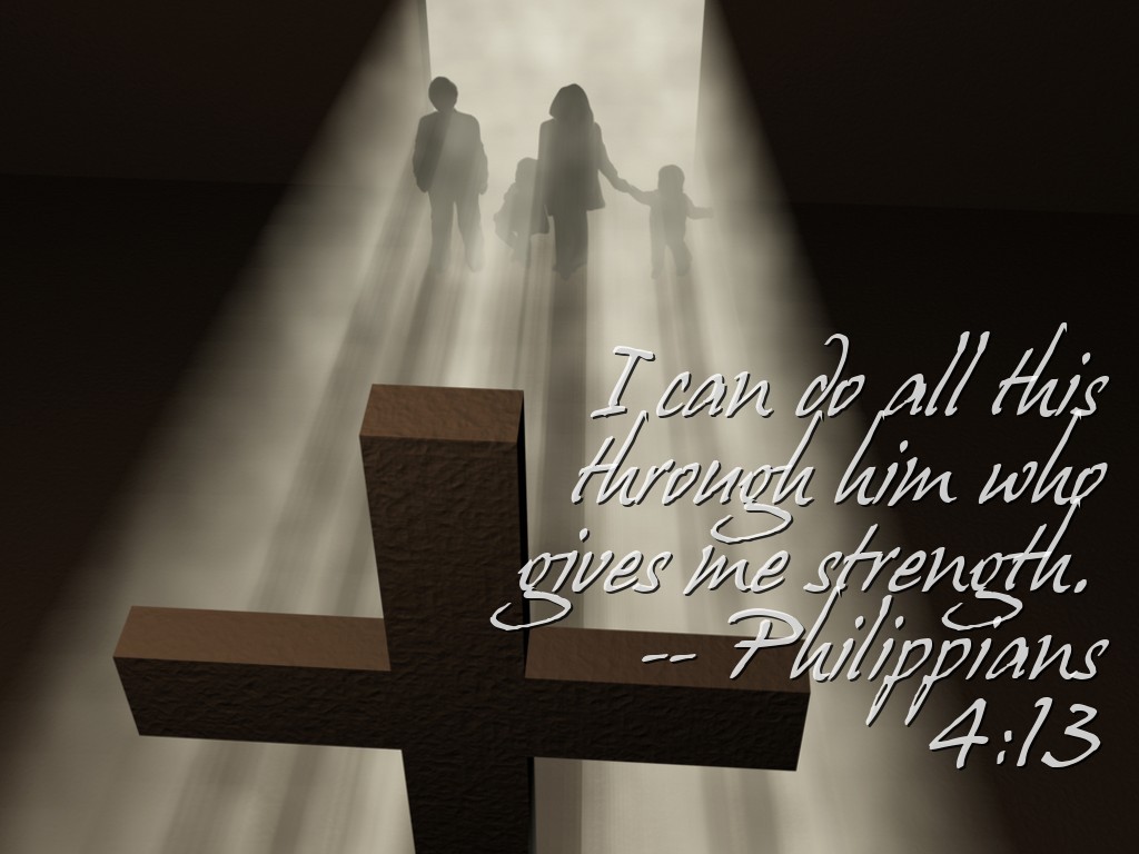 Philippians 413 He Gives Me Strength Wallpaper Background