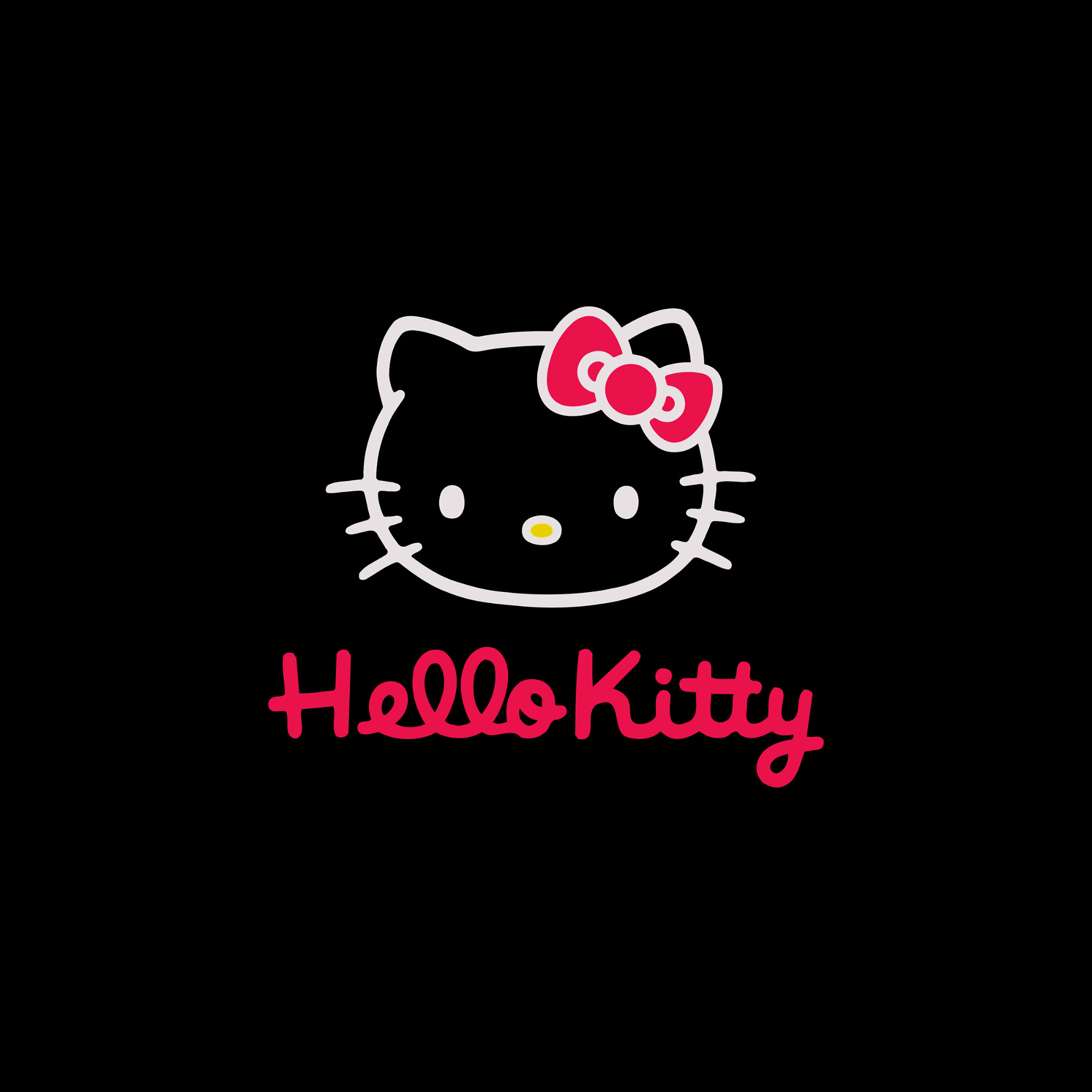 Ios7 Hello Kitty Dark Parallax HD iPhone iPad Wallpaper