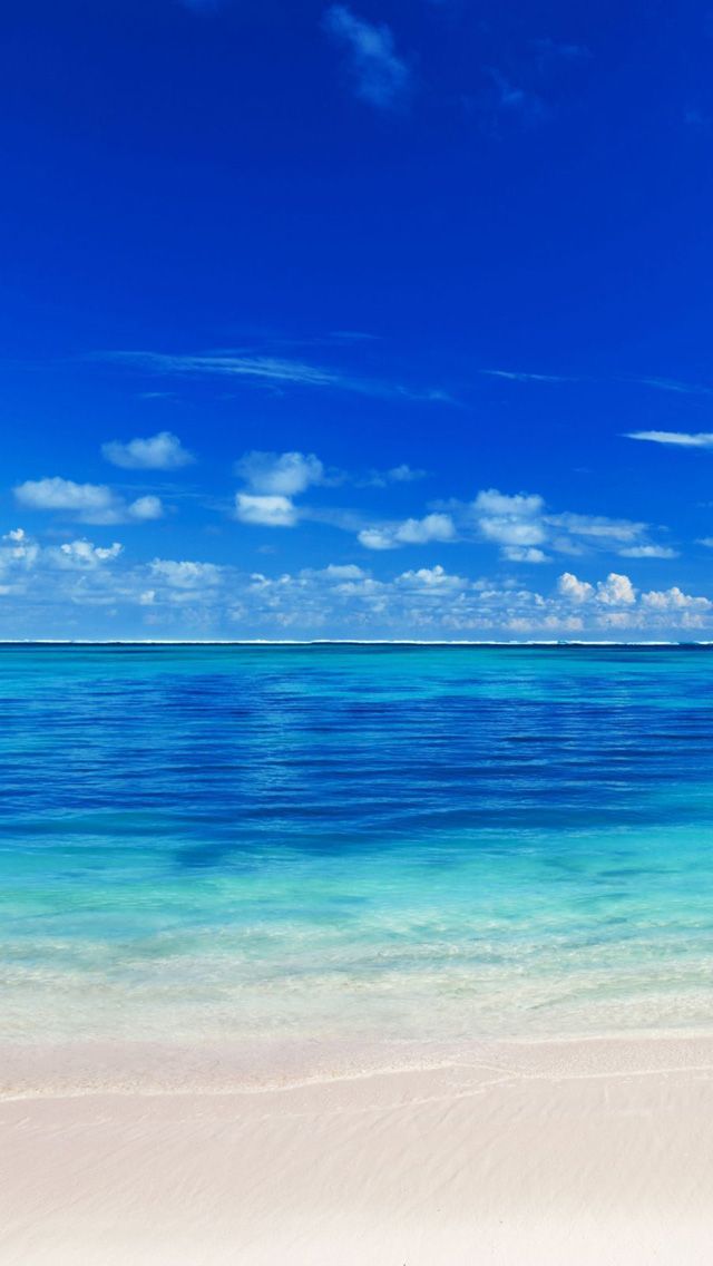 Beach iPhone Wallpaper HD Ozean Blaues Meer