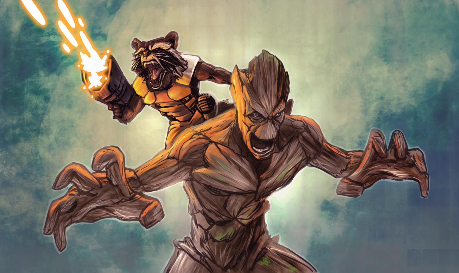 By Stephen Ments Off On Guardians Of The Galaxy Groot Wallpaper