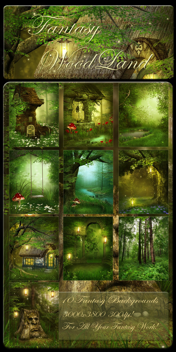 Woodland Fantasy Background