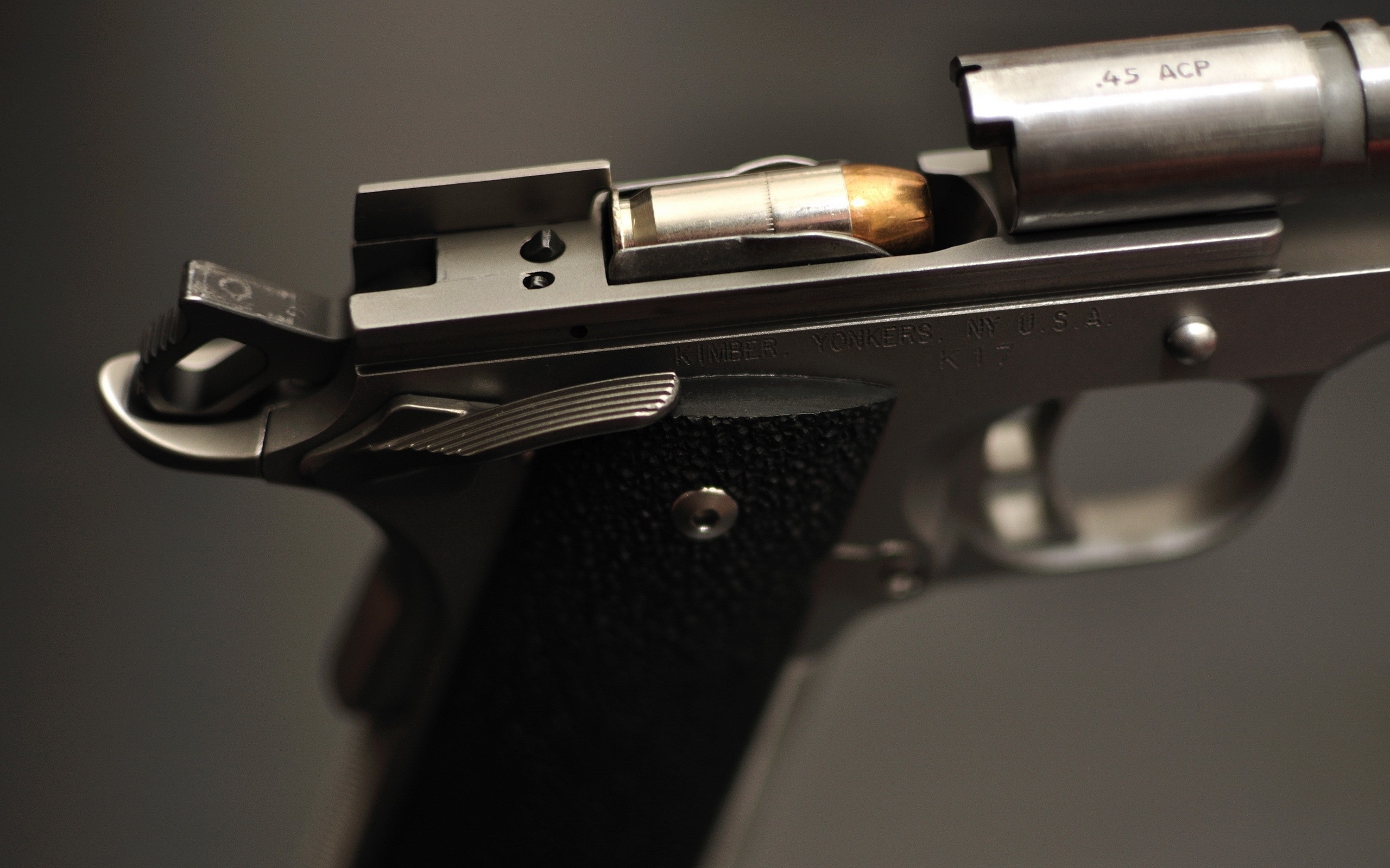 Pistols Guns Weapons Ammunition Artwork M1911 Kimber HD Wallpaper