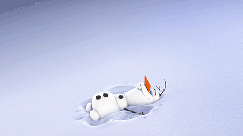 Gif Olaf Making Snow Angels Frozen Gifrific