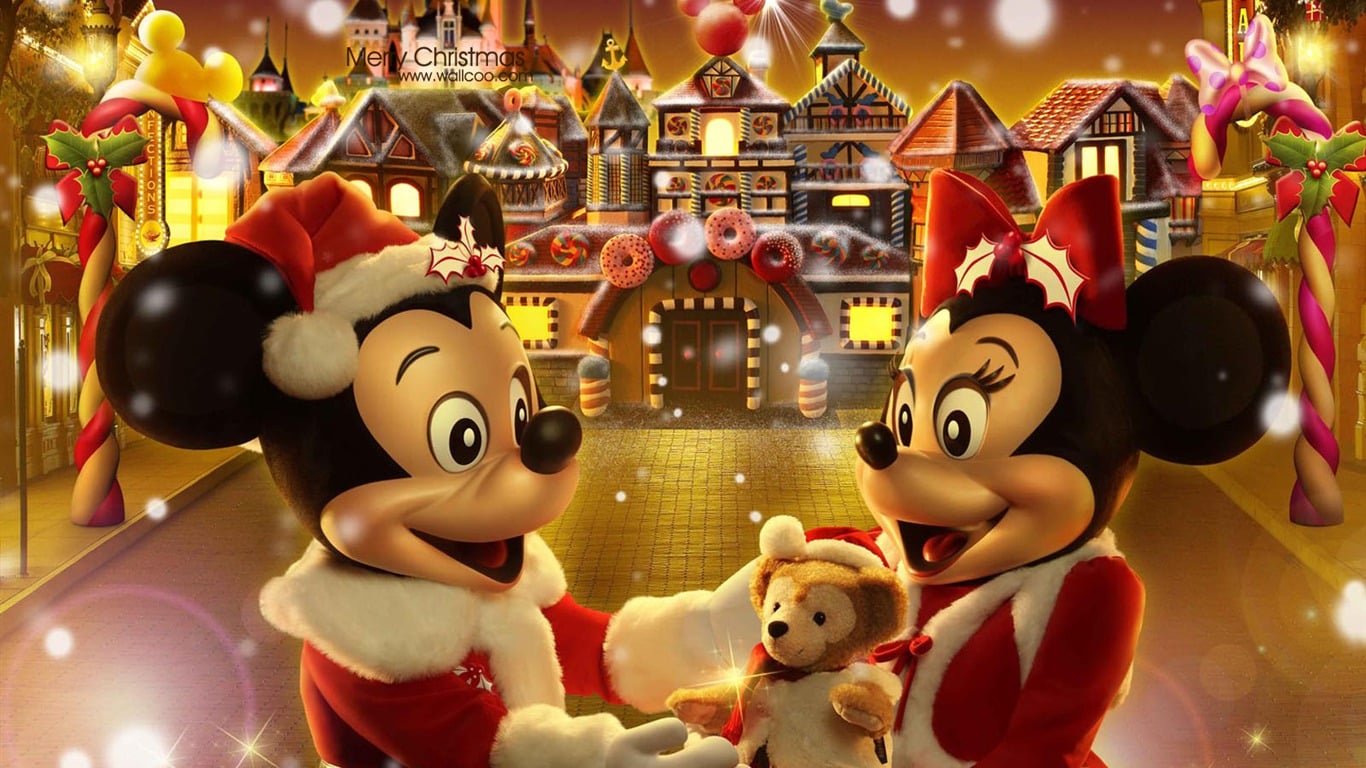 Mickey And Minnie The Gingerbread Man Christmas Wallpaper Fairy