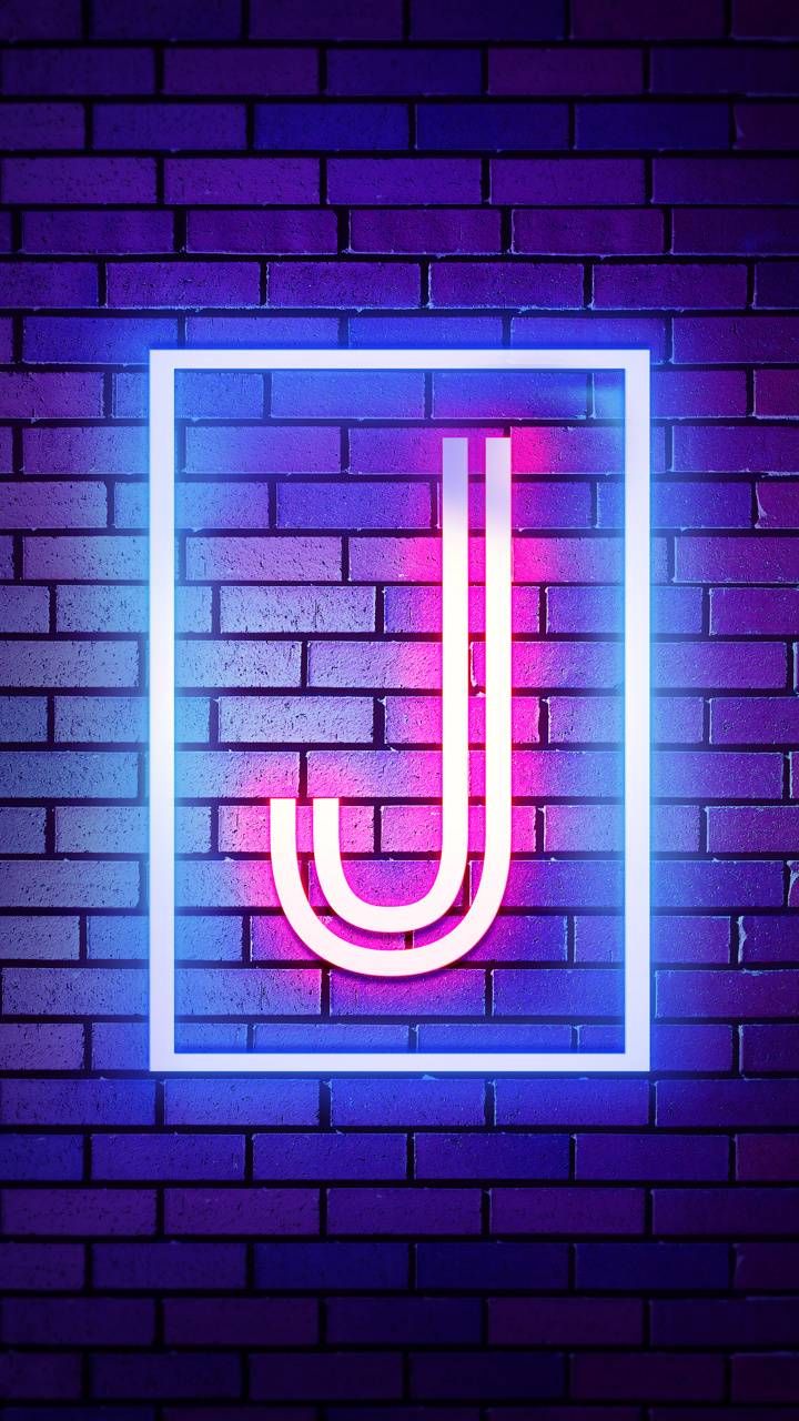 J Neon Wallpaper By Wordswalls