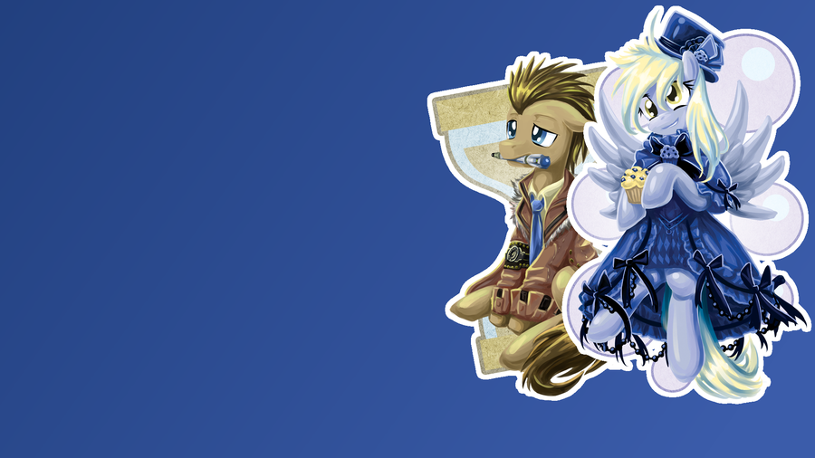 Doc And Derpy Wallpaper By Scootachicken