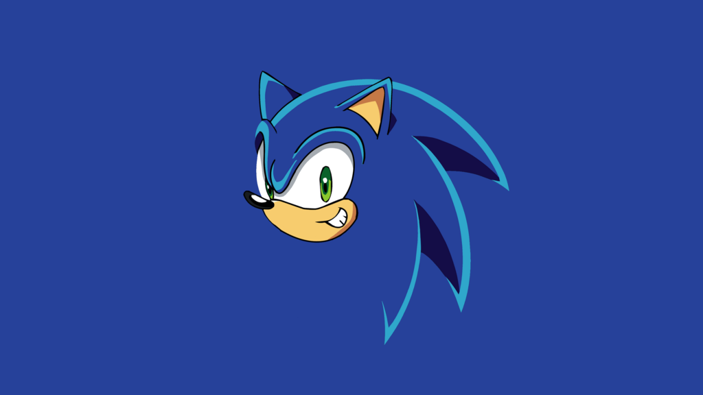 Sonic The Hedgehog Minimalistic Wallpaper NO LOGO by KomankK on