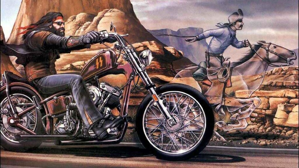 Biker The Outlaw Wallpaper