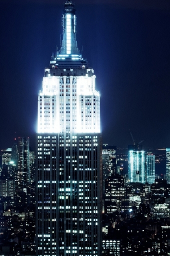 Country Empire State Building At Night iPhone HD Wallpaper