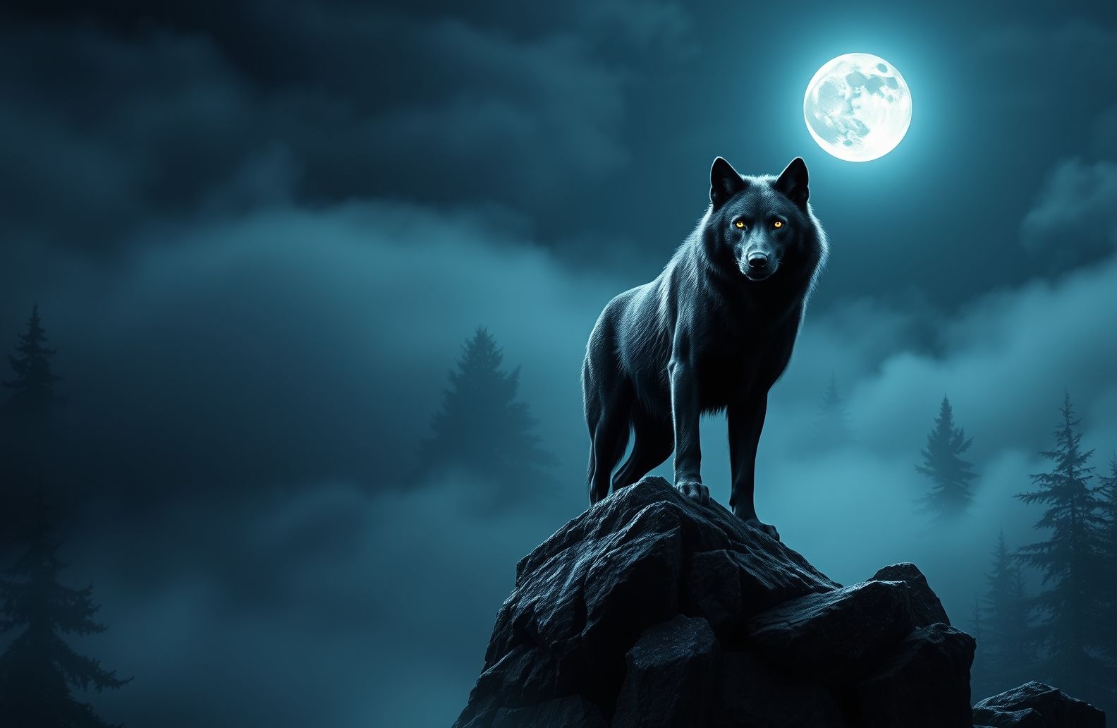 Black Wolf Wallpaper