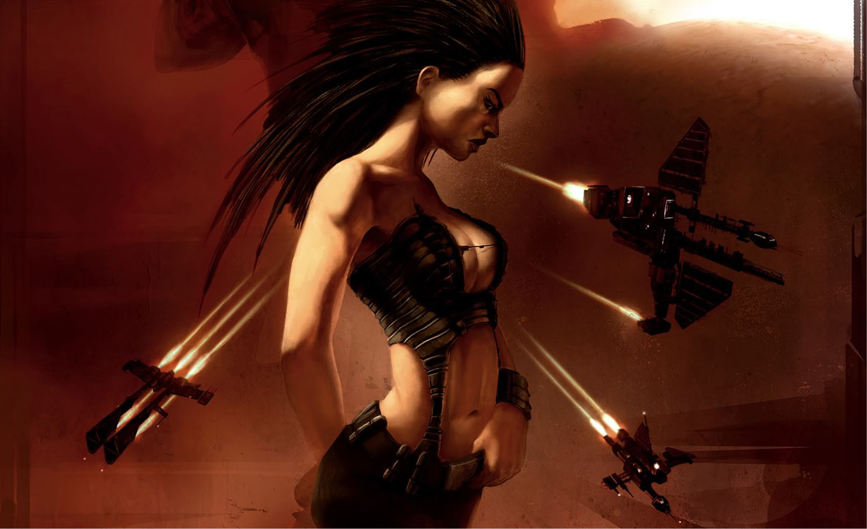 Girl And Spaceships Rpg Games Wallpaper Image Featuring Eve Online