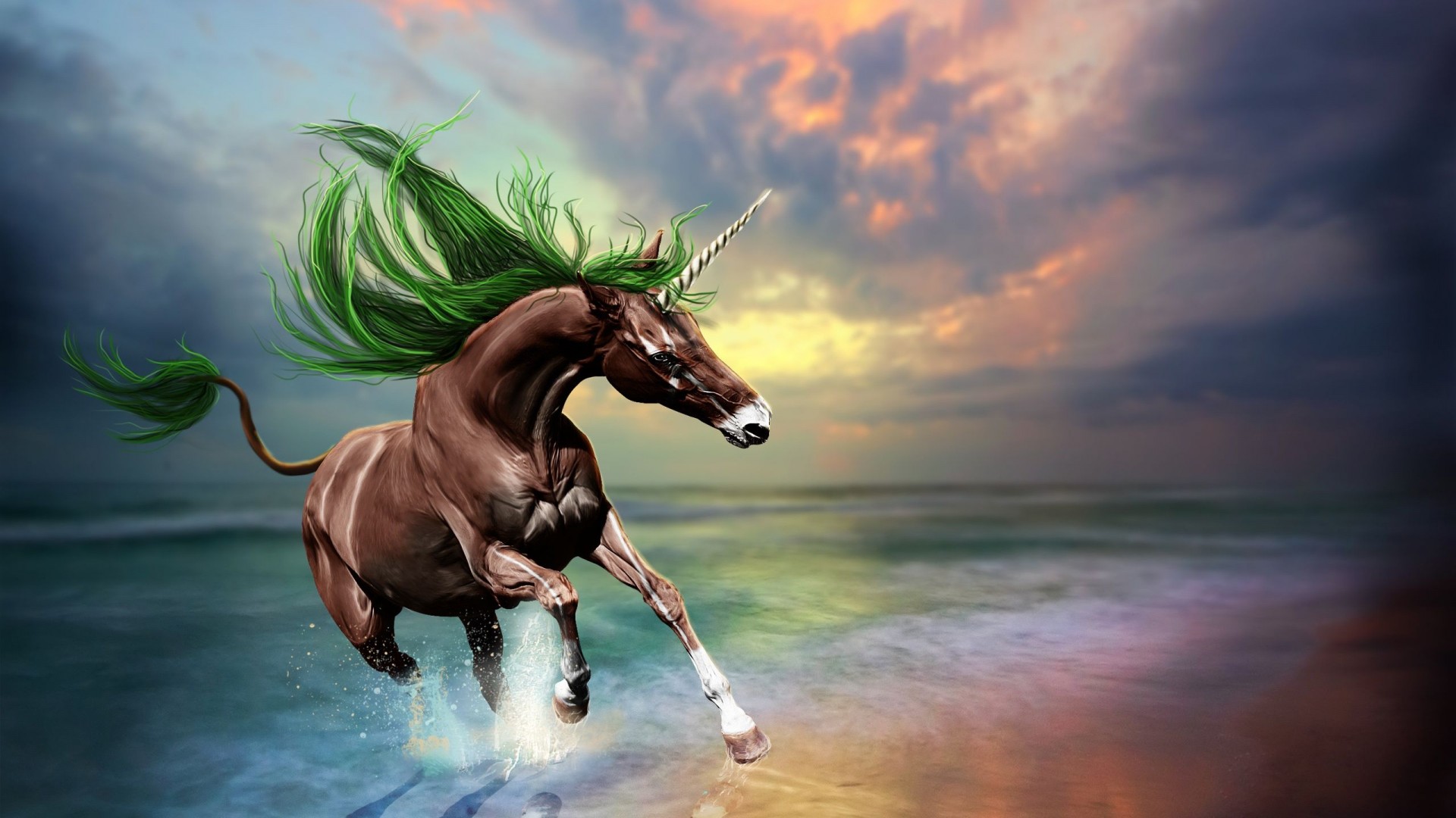Unicorn Mermaid Desktop Wallpaper For