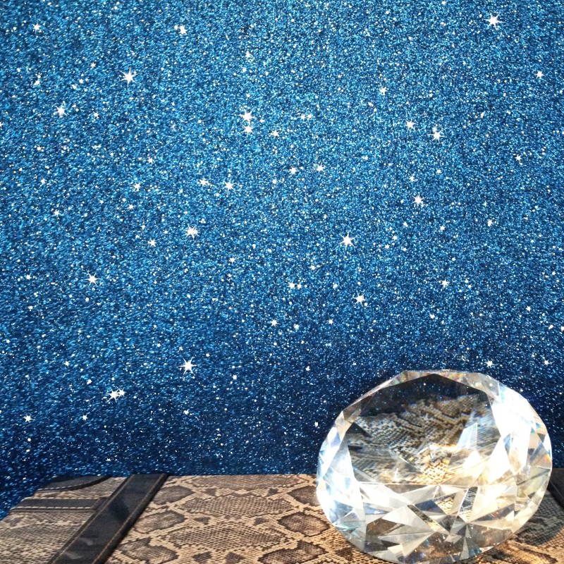 Glitter Wallpaper Stardust Shades of Blue Designer Brands The Best