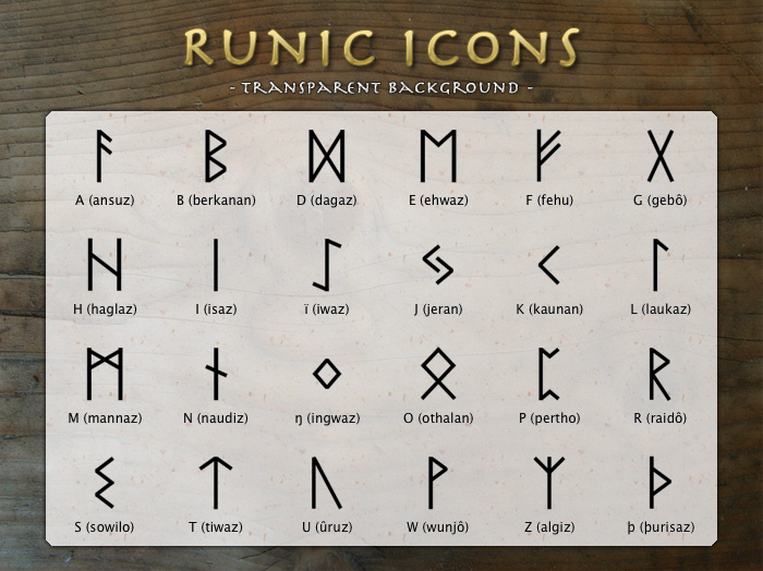 Norse Rune Wallpaper Viking rune icons by