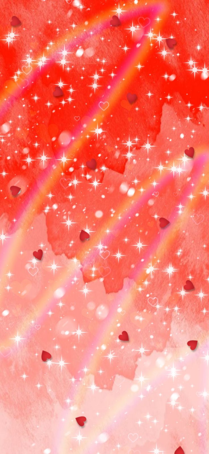 Cute Red And Light Aesthetic Phone Wallpaper