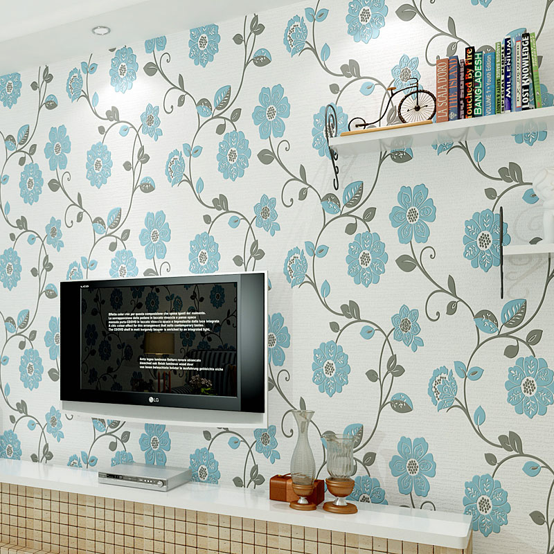 Free download Roll 05310 Meter 3D Flower Embossed Non Woven Wall Mural Paper TV [800x800] for