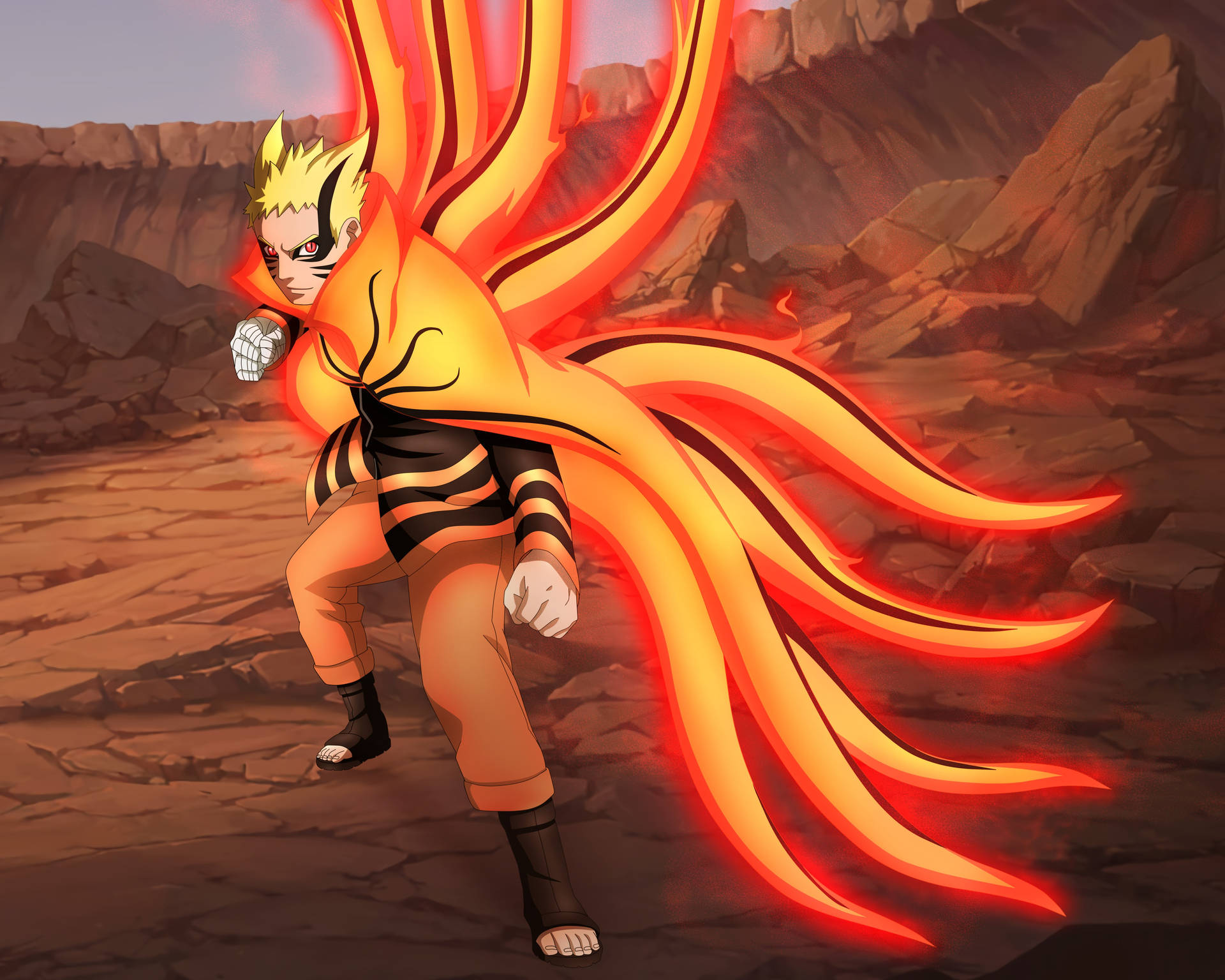 Naruto Baryon Mode Wallpaper