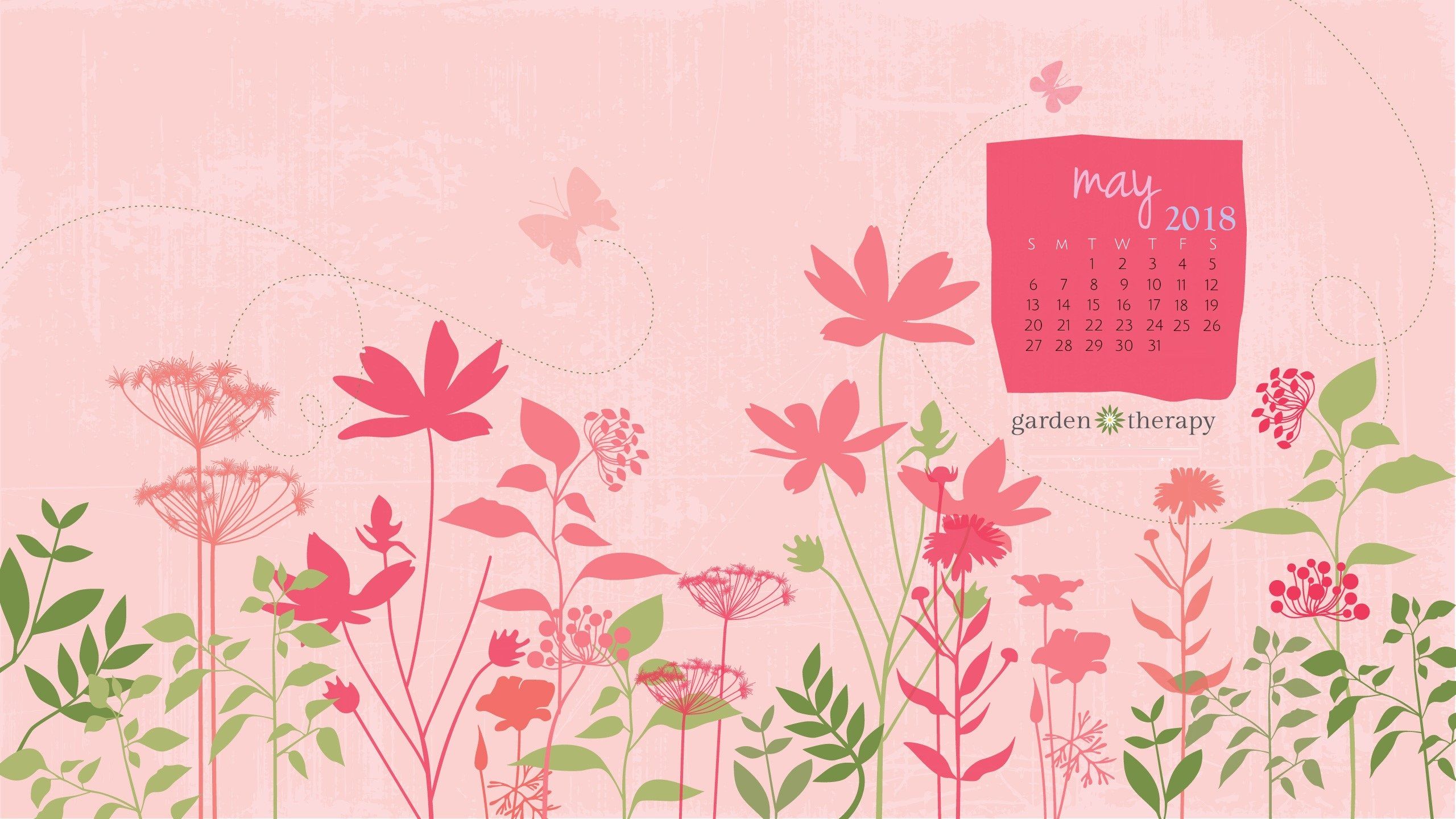 Free Download Garden Therapy May 2018 Desktop Calendar 2560x1440 Free Download Garden Therapy May 2018 Desktop Calendar 2560x1440