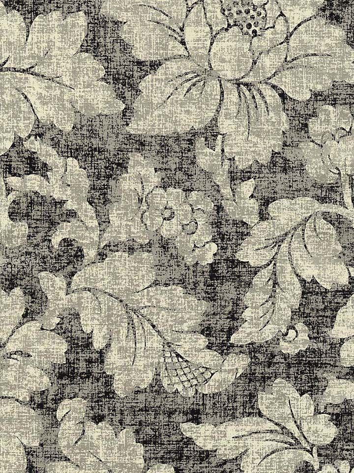 Damaxi Wallpaper Americanblinds Floral Distressed Silver