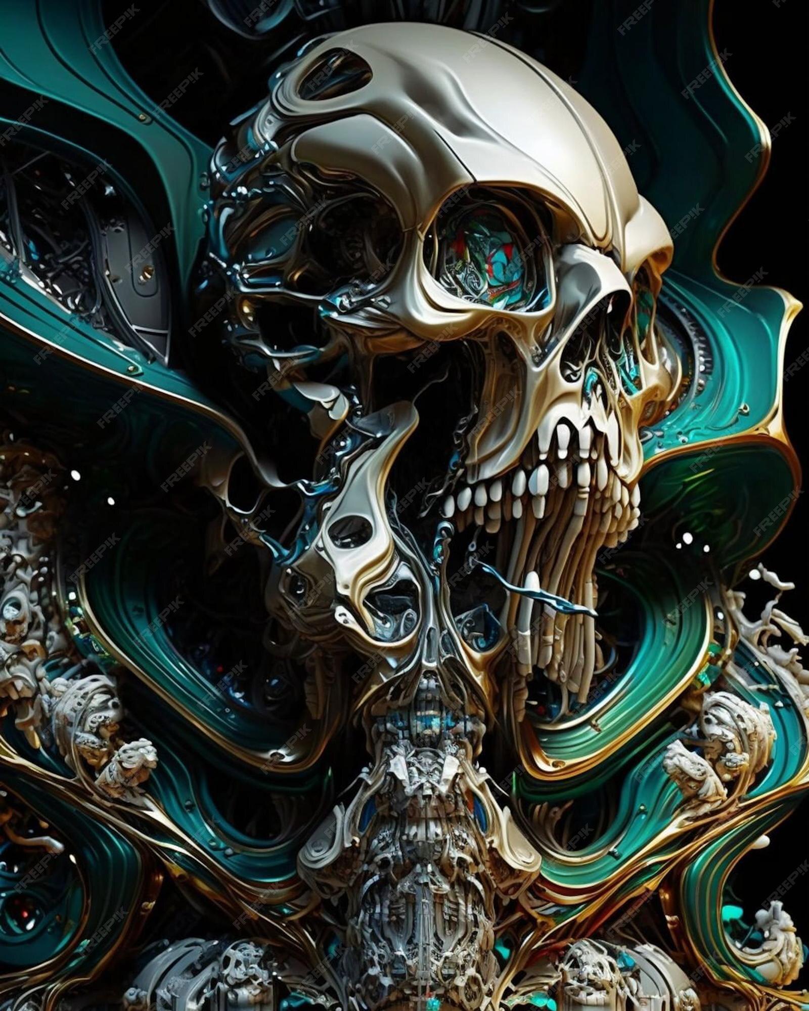 Premium Photo An Image Of A Skull And Monster In The
