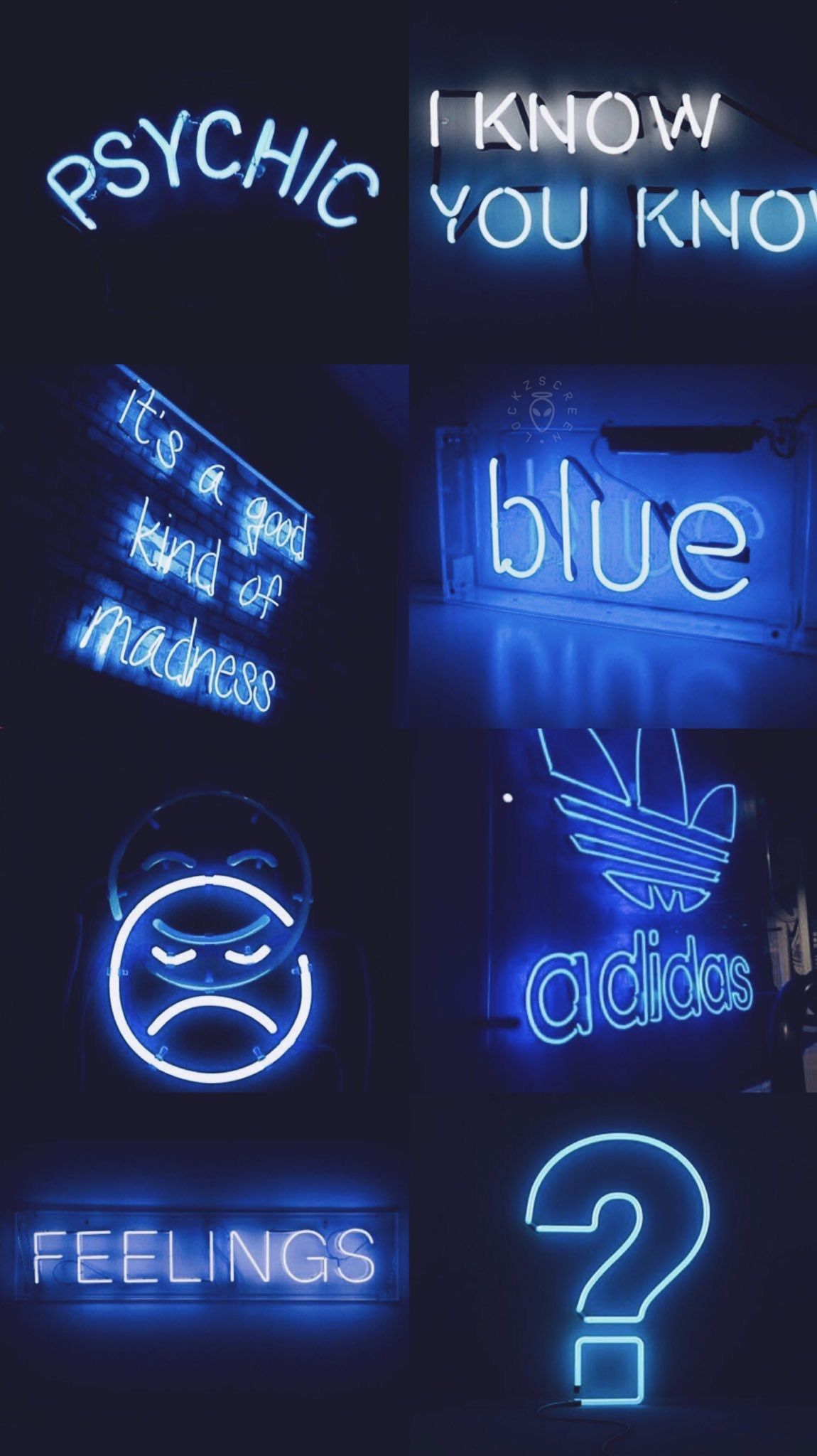 Blue Aesthetic Neon Wallpapers on
