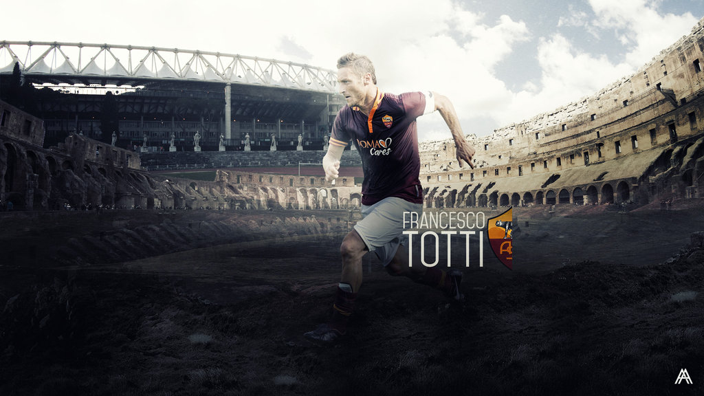 Francesco Totti Wallpaper As Roma By Albertgfx
