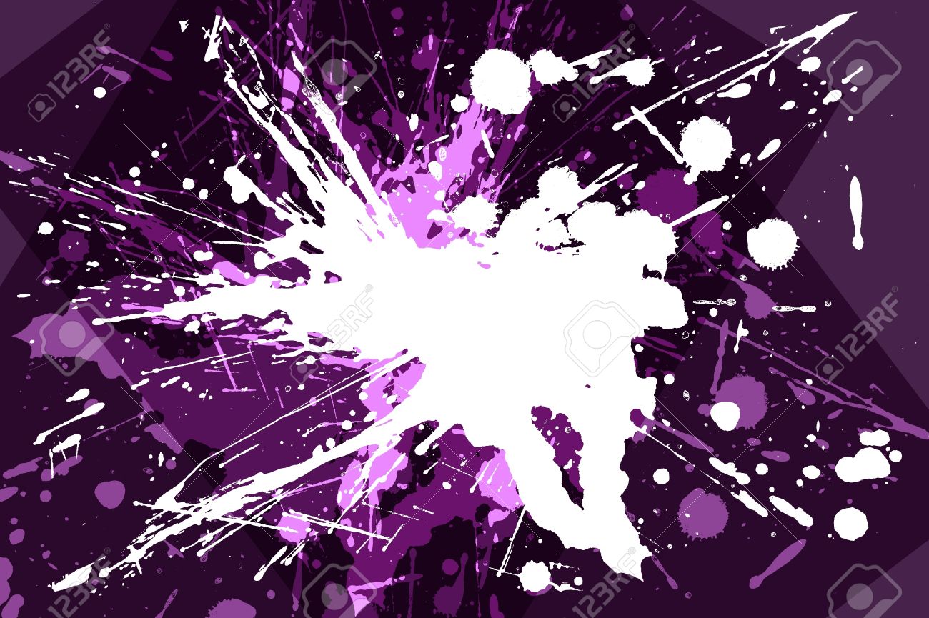 Cool Splashy Design Splashes Background Dark Violet Purple